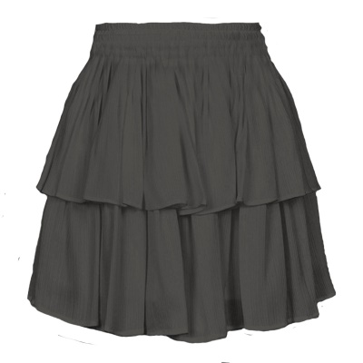 Jupe courte femme élastique double couche