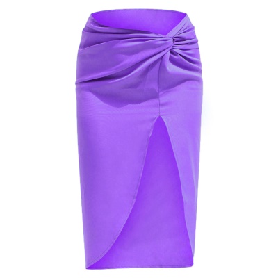 Jupe longue femme fendue, hanches et taille haute