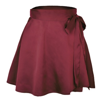 Jupe courte à lacets pour femme