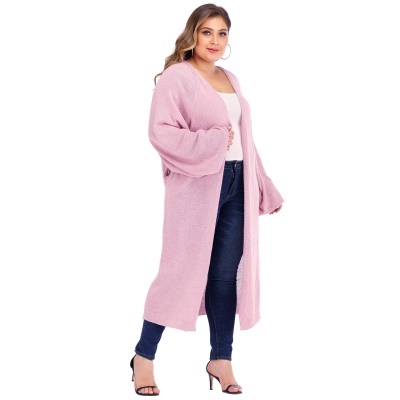 Pull femme manteau manches chauves-souris cardigan ample tissé