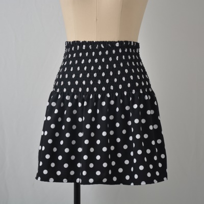 Jupe courte femme taille haute ample