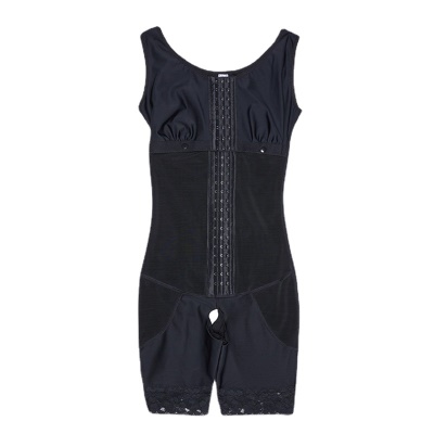Body gainant une pièce avec maille longue boutonnée