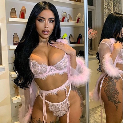 Lingerie érotique femme 3 pièces Sling cils dentelle