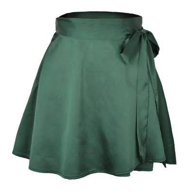 Jupe courte à lacets pour femme