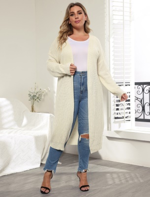 Pull Cardigan tissé sans boucle pour femmes