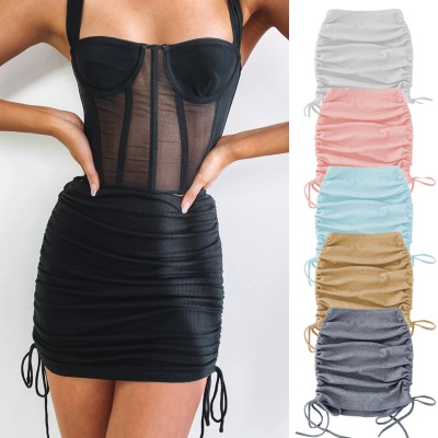 Jupe courte pour femme Slim Fit ajustable jupe de hanches sexy