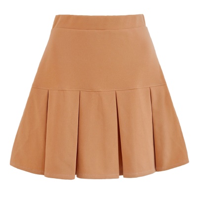 Jupe courte élastique taille haute pour femme