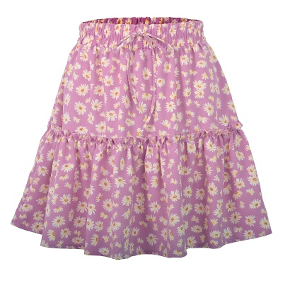 Jupe courte taille haute pour femme