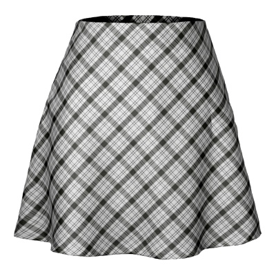 Jupe courte fendue pour femme Slim Fit