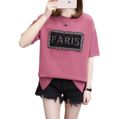 T-shirt à manches courtes pour femmes de grande taille