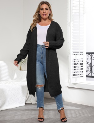 Pull Cardigan tissé sans boucle pour femmes