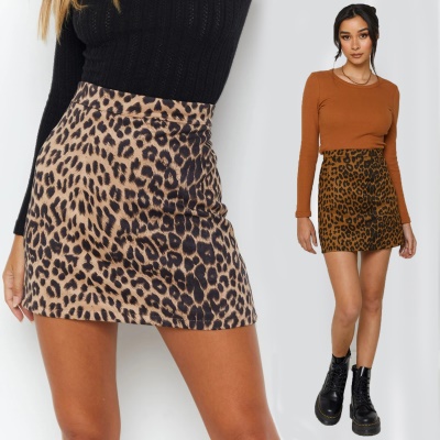 Jupe courte taille haute sexy pour femme