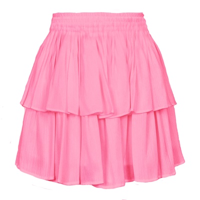 Jupe courte femme élastique double couche