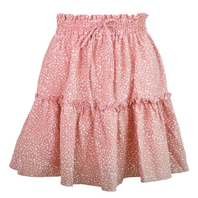 Jupe courte élastique taille haute pour femme