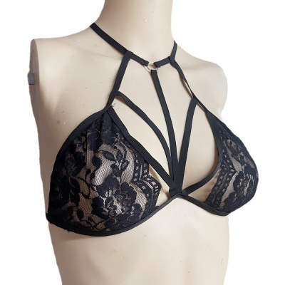Lingerie sexy femme dentelle soutien-gorge straps