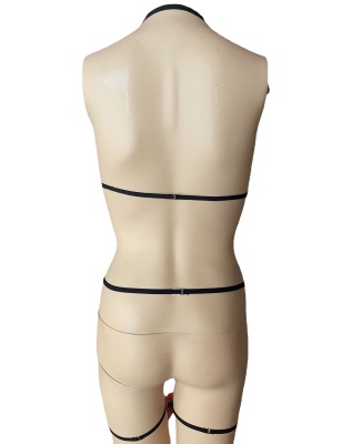 Lingerie érotique  pour femmes harnais sangle spandex/lycra ajourée