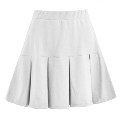 Jupe courte élastique taille haute pour femme