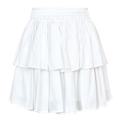 Jupe courte femme élastique double couche