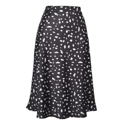Jupe courte pour femme imprimé léopard taille haute fendue sexy