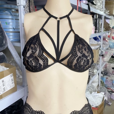 Lingerie sexy femme dentelle soutien-gorge straps