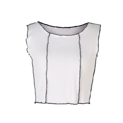 Top femme col rond slim fit