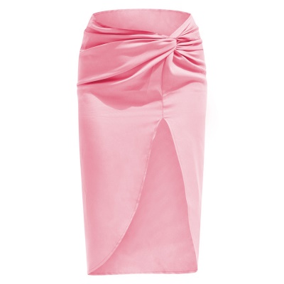 Jupe longue femme fendue, hanches et taille haute
