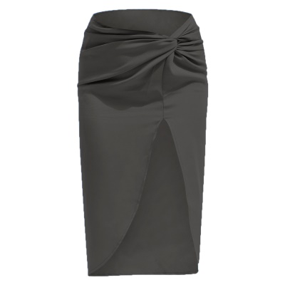 Jupe longue femme fendue, hanches et taille haute