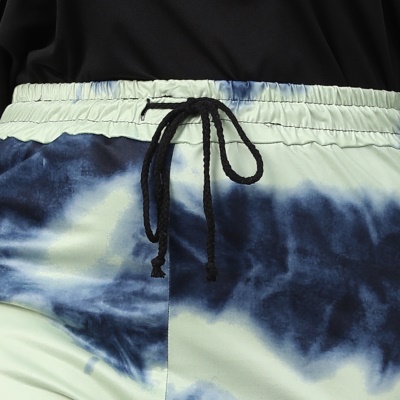 Pantalon dame tie-dye imprimé en fil de lait tricoté