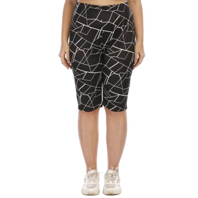 Shorts pour femmes imprimé irrégulier à cinq points de longueur
