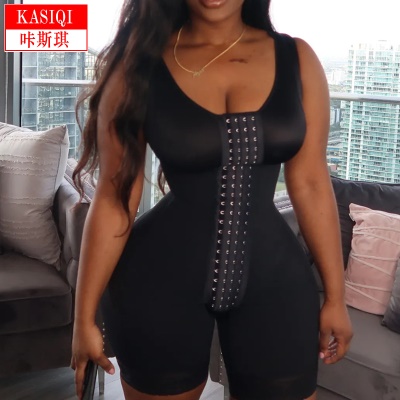 Body gainant une pièce avec maille longue boutonnée