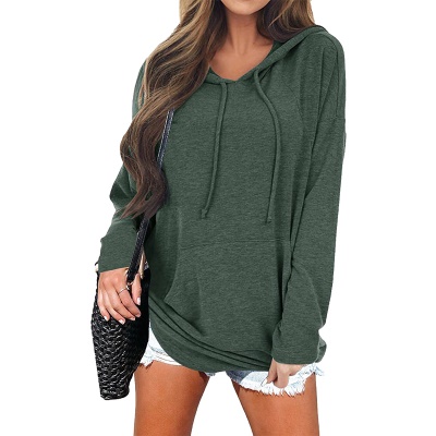 Pull à capuche à manches longues