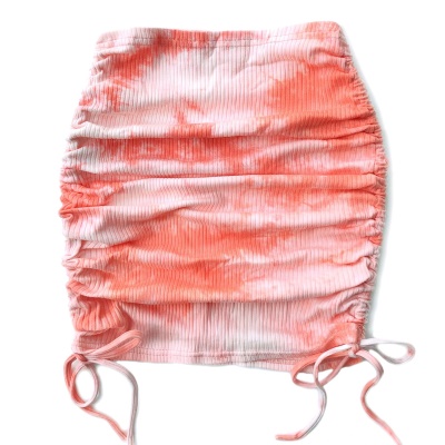 Mini jupe Sexy avec corde de reserrage pour femme