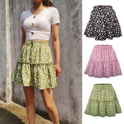 Jupe courte taille haute pour femme