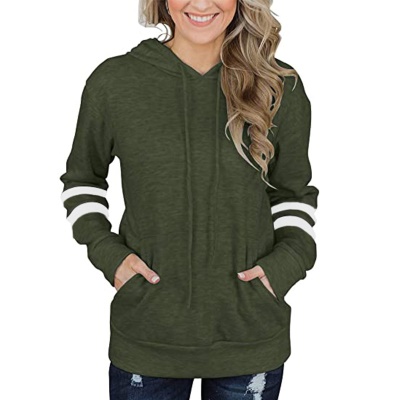 Sweat à capuche ample avec tête rayée
