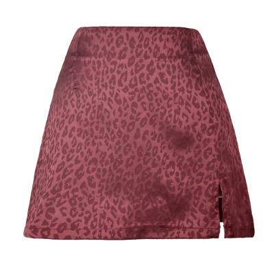 Jupe femme taille haute tartan fente