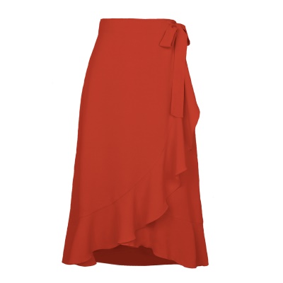 Jupe longue femme fendue taille haute