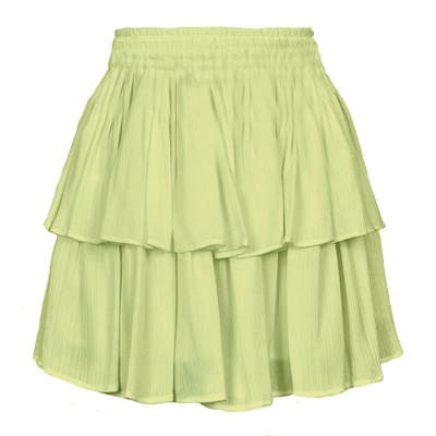 Jupe courte femme élastique double couche