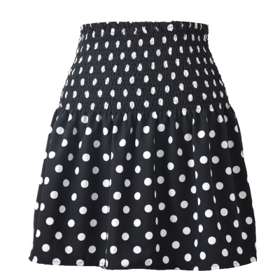 Jupe courte femme taille haute ample