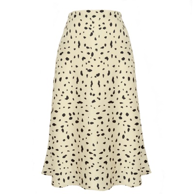 Jupe courte pour femme imprimé léopard taille haute fendue sexy