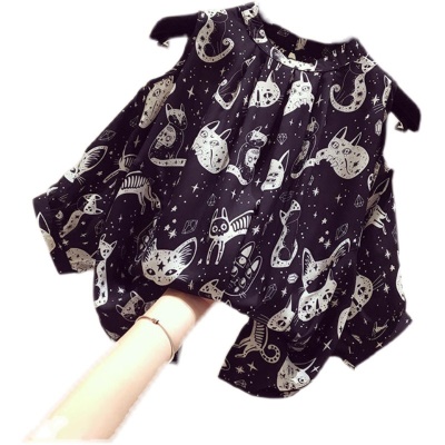 Robe en mousseline à manches courtes sans épaules pour femmes de grande taille
