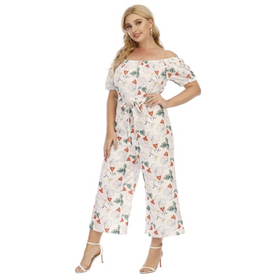 Combinaison femme imprimé papillon col avec sangles