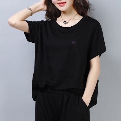 T-shirt à manches courtes pour femmes de grande taille