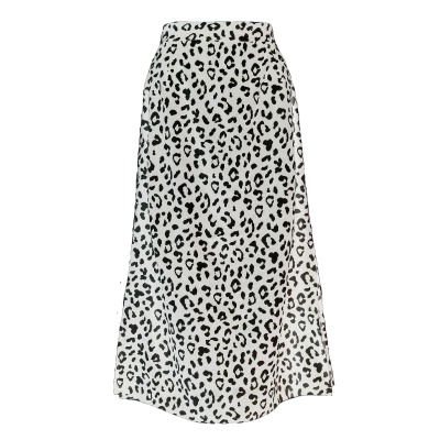 Jupe longue femme fendue taille haute