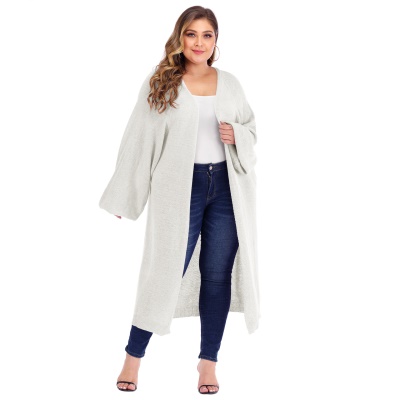 Pull femme manteau manches chauves-souris cardigan ample tissé