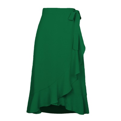 Jupe longue femme fendue taille haute