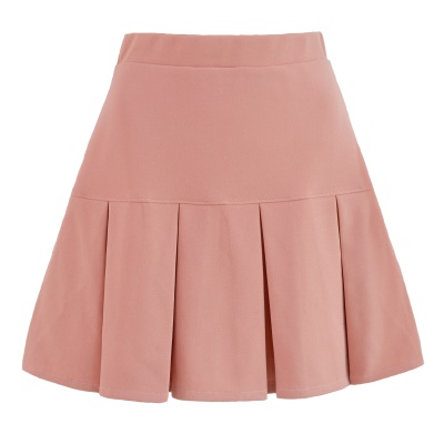 Jupe courte élastique taille haute pour femme