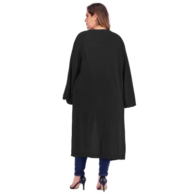 Pull femme manteau manches chauves-souris cardigan ample tissé