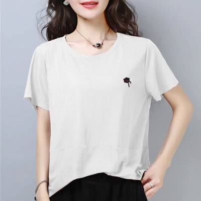 T-shirt à manches courtes pour femmes de grande taille