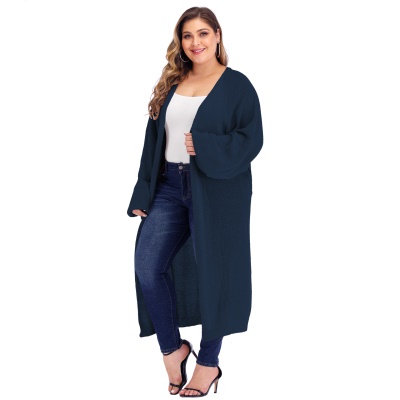 Pull femme manteau manches chauves-souris cardigan ample tissé
