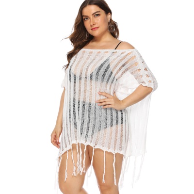 Top femme creux et perspective col ample